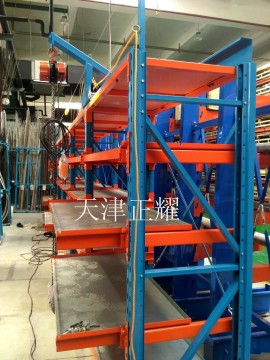 河北模具貨架帶電動葫蘆的模具貨架5噸拉出式