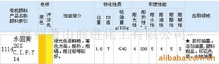 永固黃2GS,顏料黃2GS,永固黃G,PY14，有機顏料